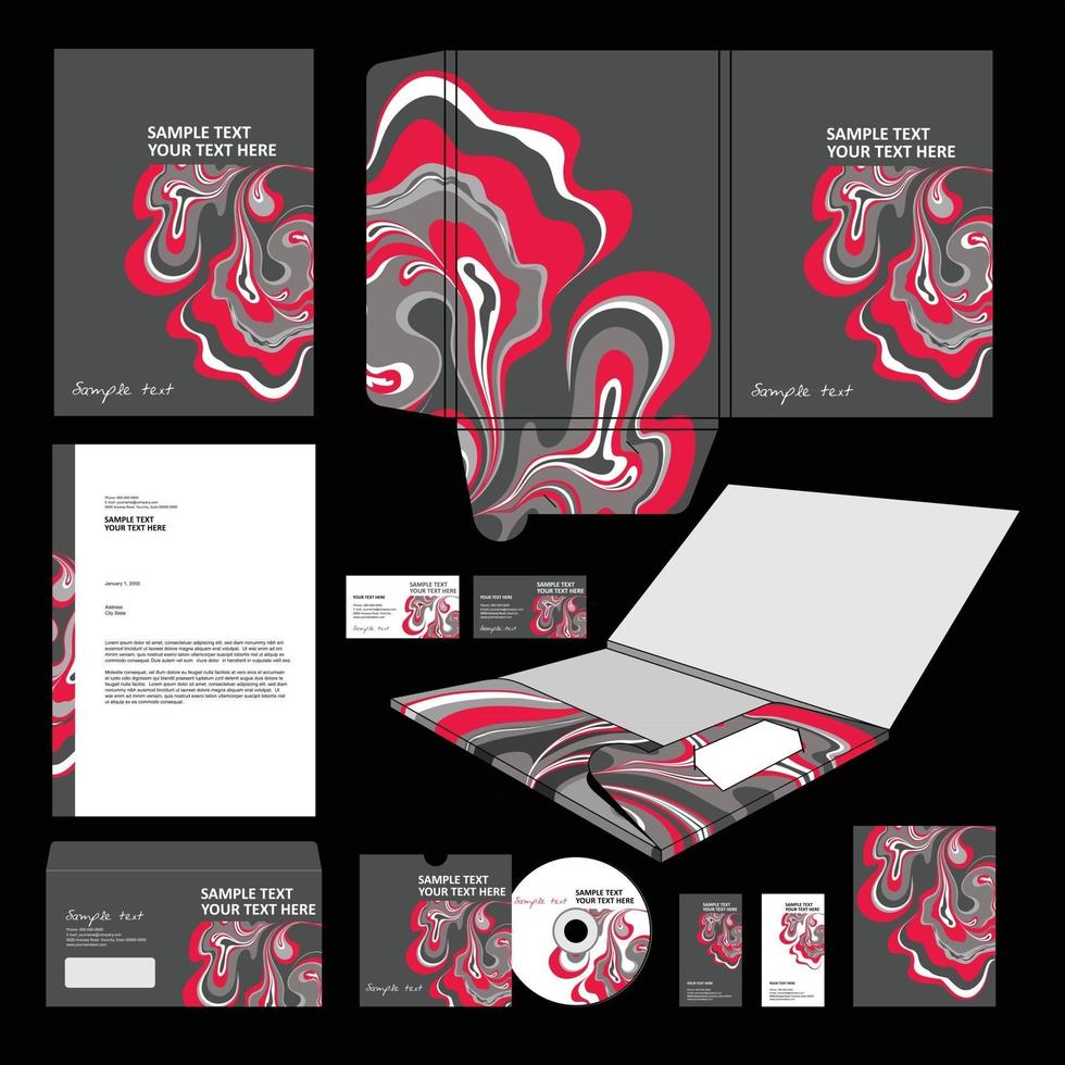 Corporate Business Kit design vector