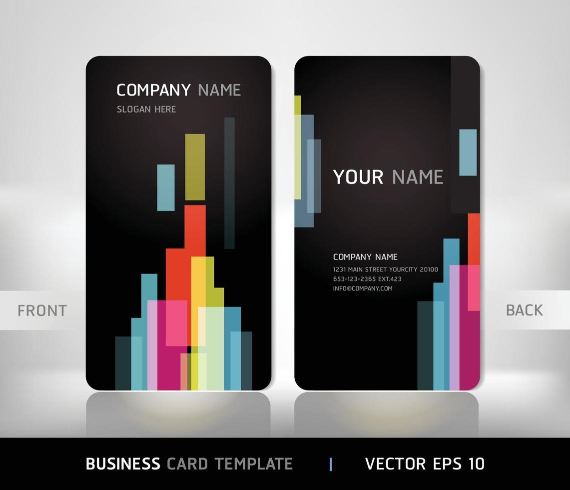 Business card template vector