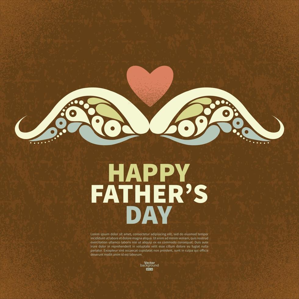 Happy fathers day card vector