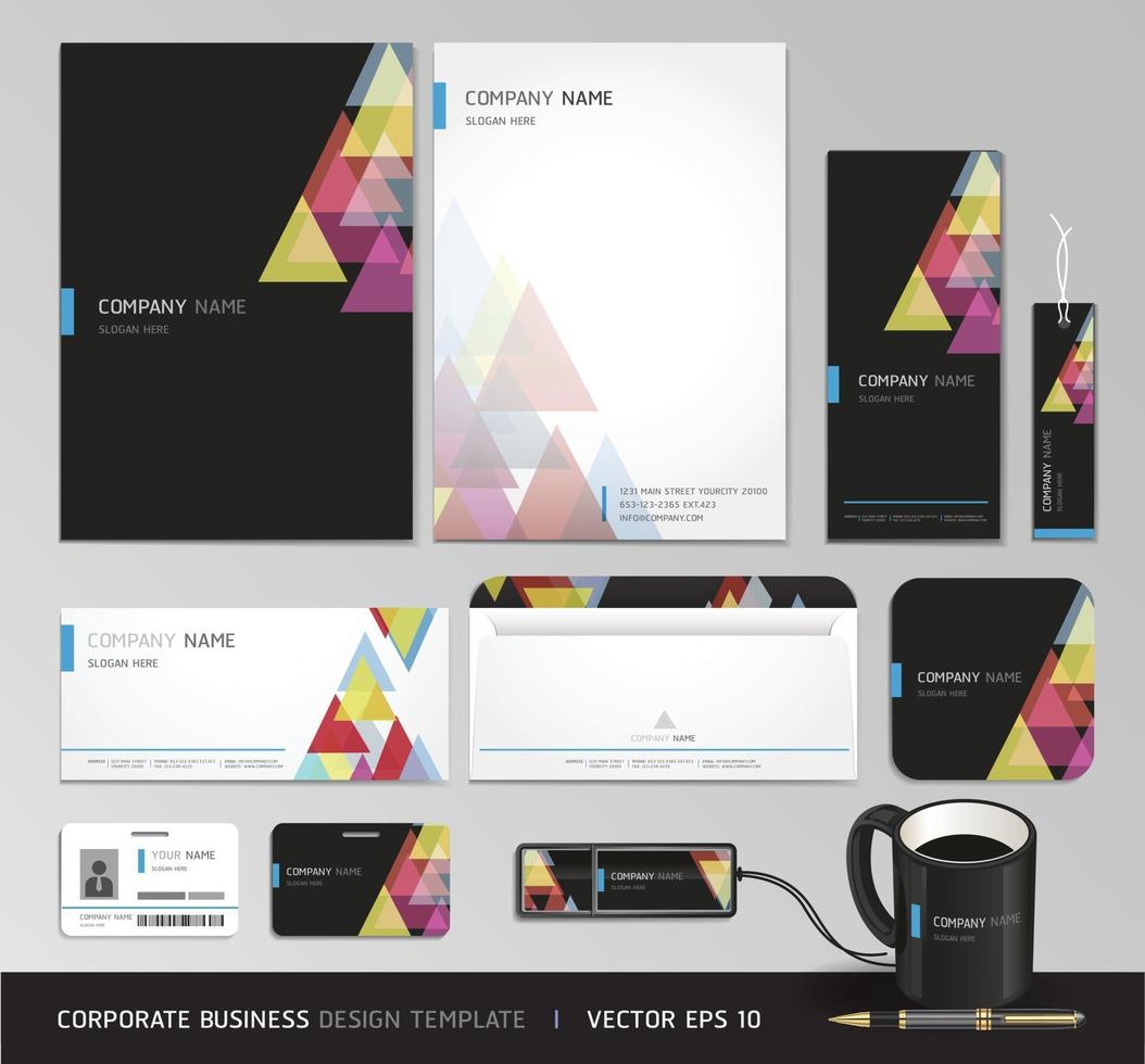 Corporate Business Kit design vector