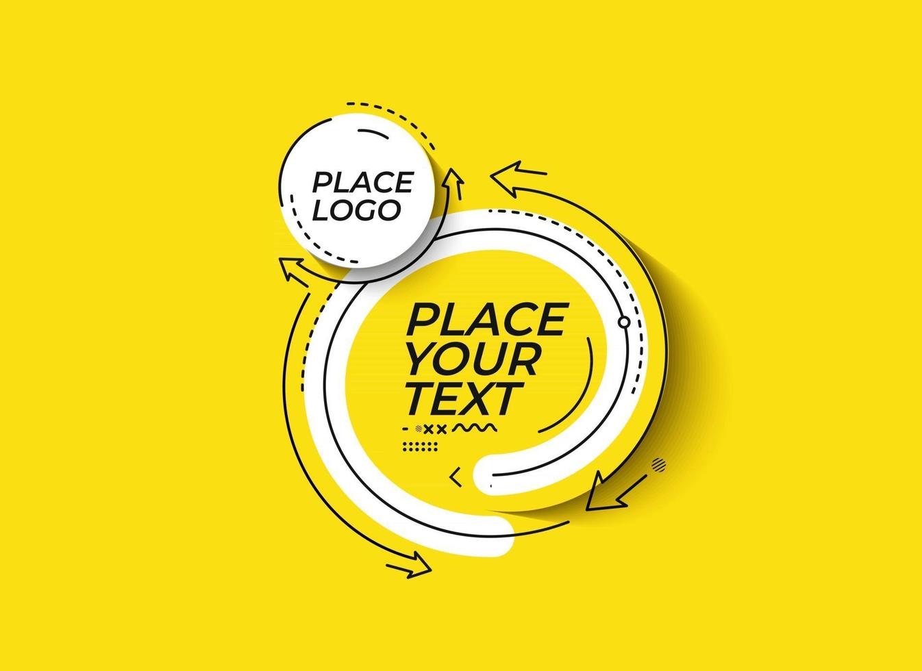 Flat linear promotion geometric shapes banner, scroll,  sticker, badge, price tag, poster. vector