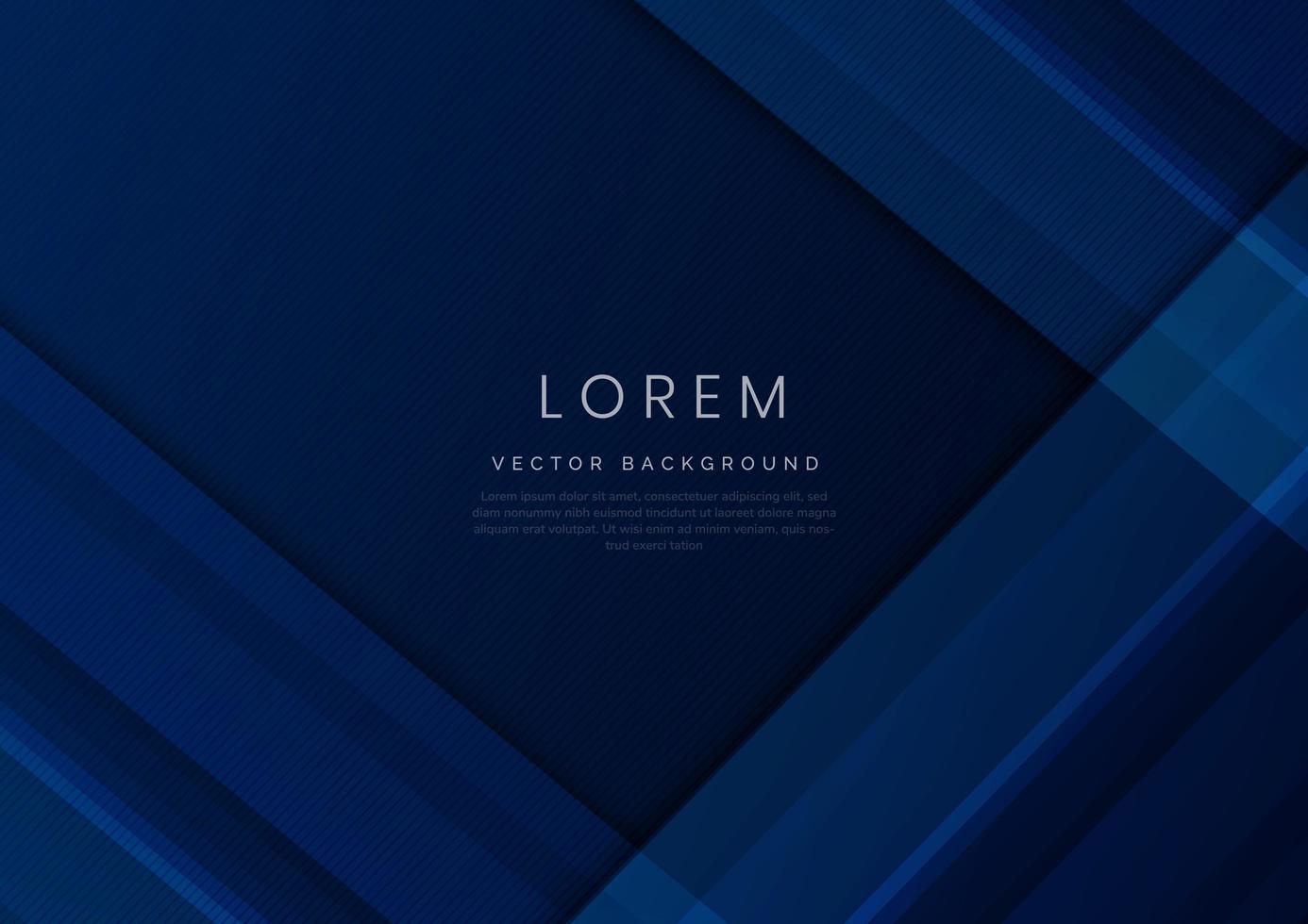 Abstract blue geometric diagonal overlay layer background. vector