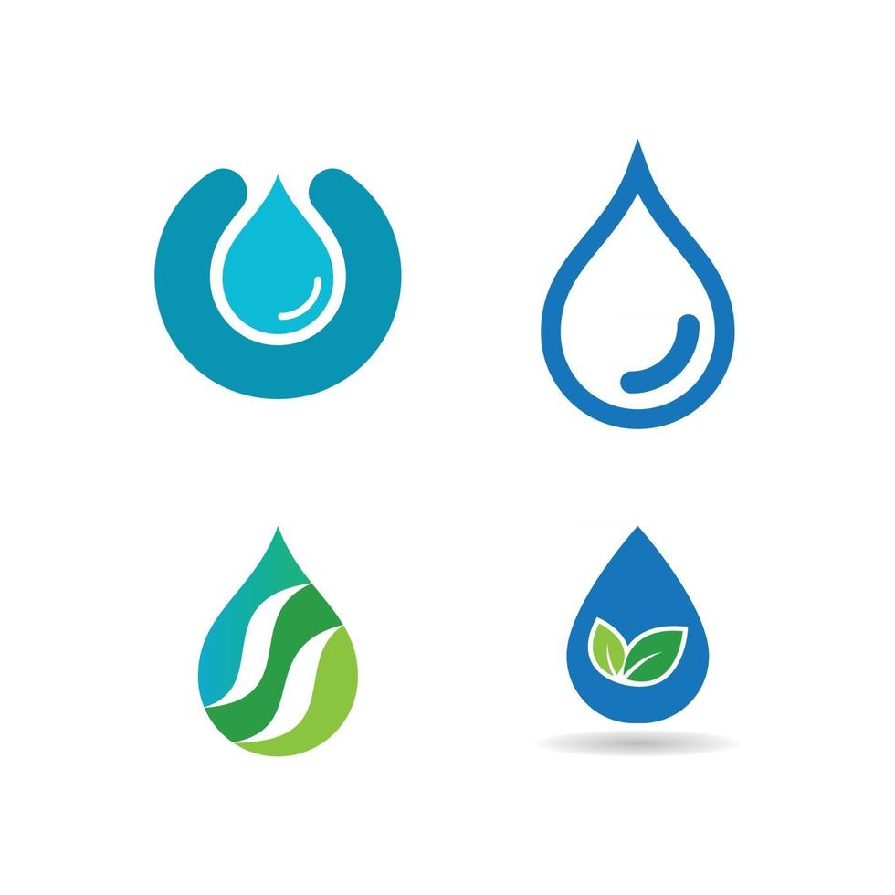 logotipo de gota de agua vector