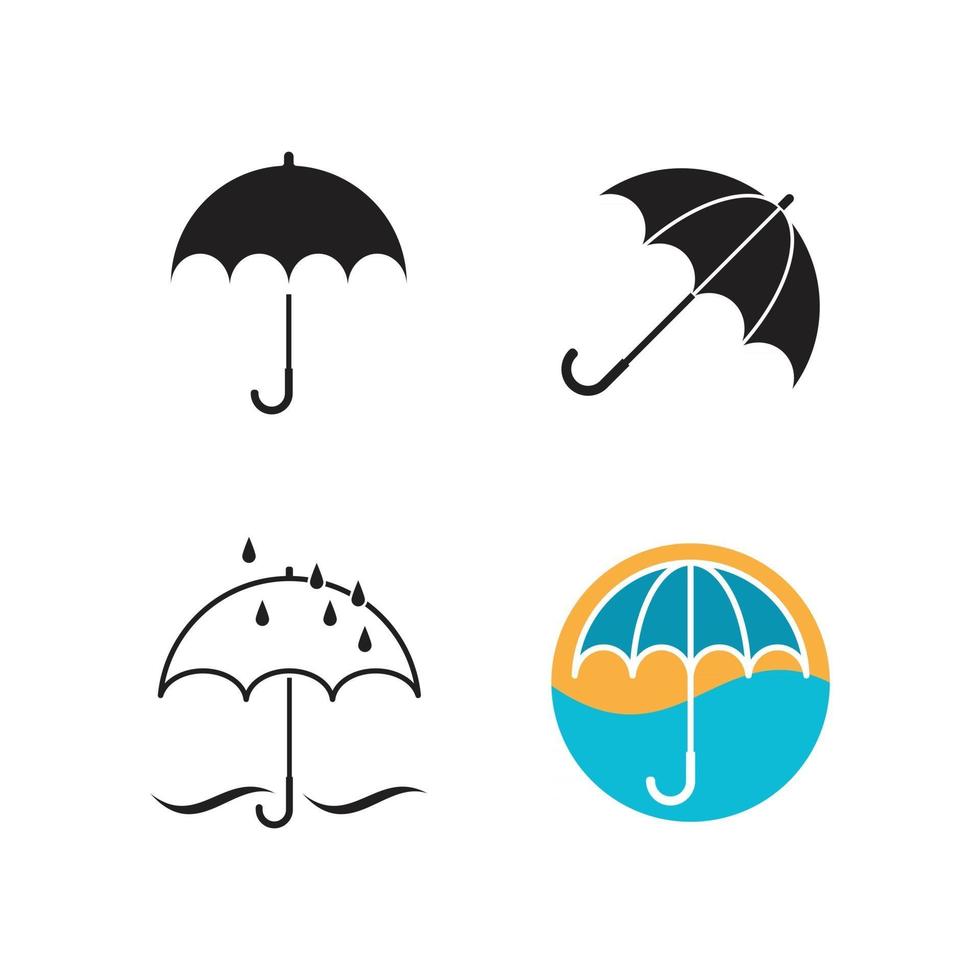 umbrella logo vector