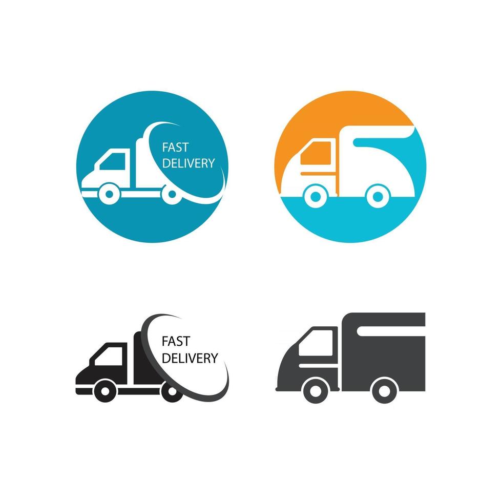 fast delivery logo ico vector