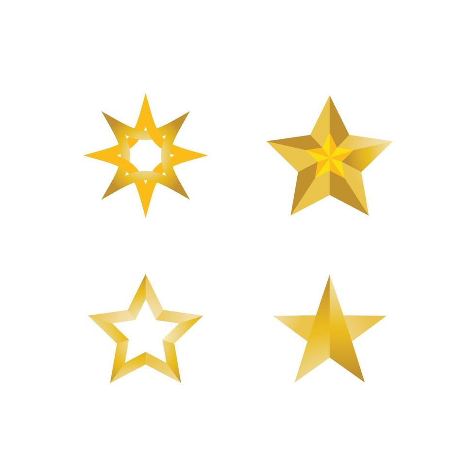 estrella dorada logo vector