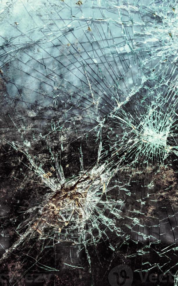 Abstract image of broken glass texture photo