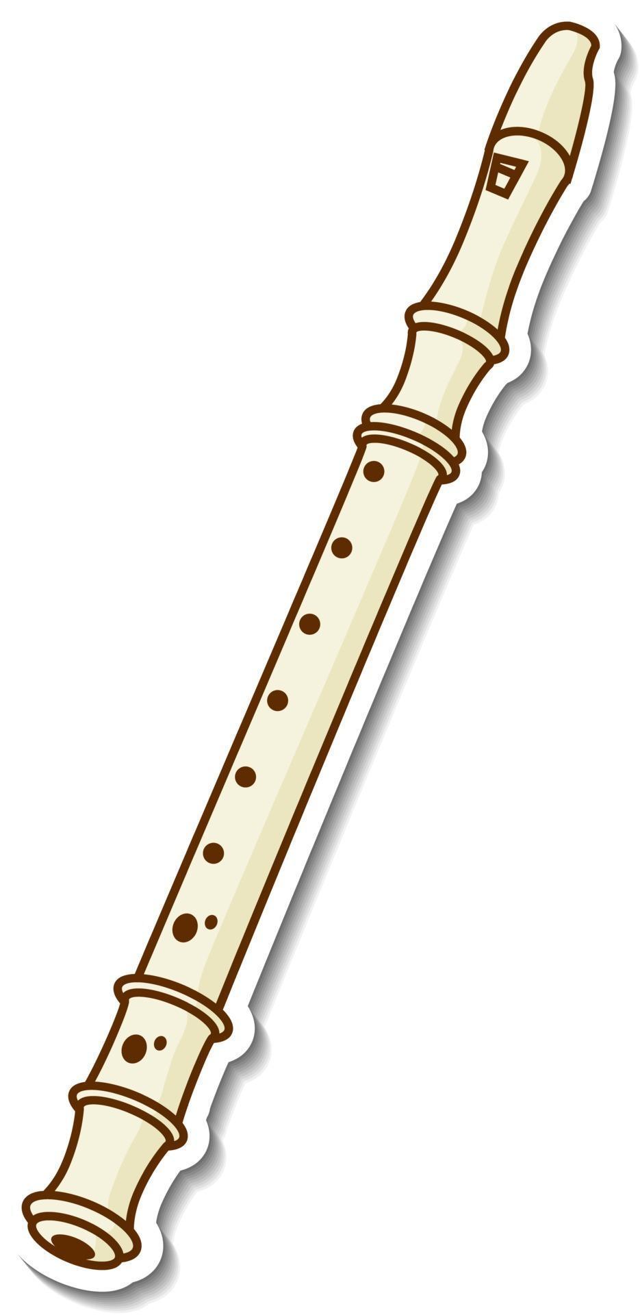 Sticker flute musical instrument 2845421 Vector Art at Vecteezy