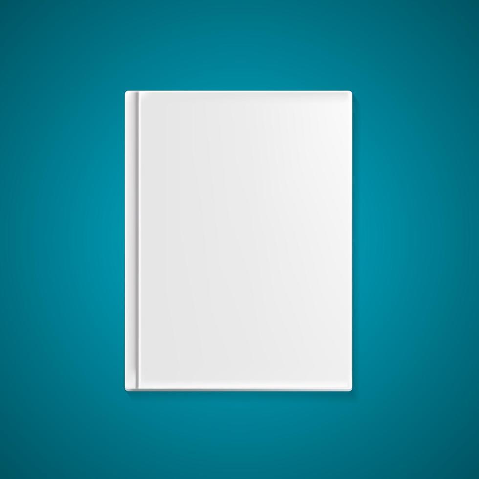 Empty Book Cover Template for Your Text or Images. Vector Illust