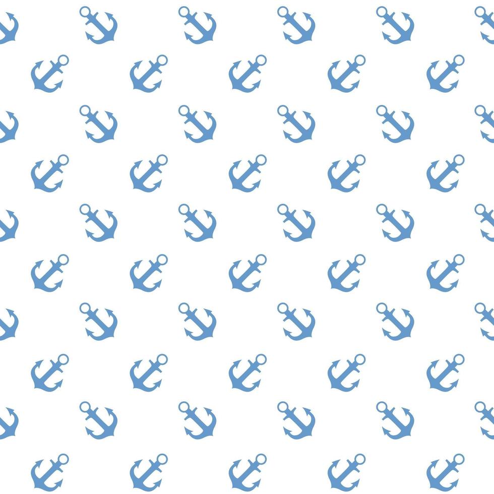 Anchor Seamless Pattern Background Vector Illustration