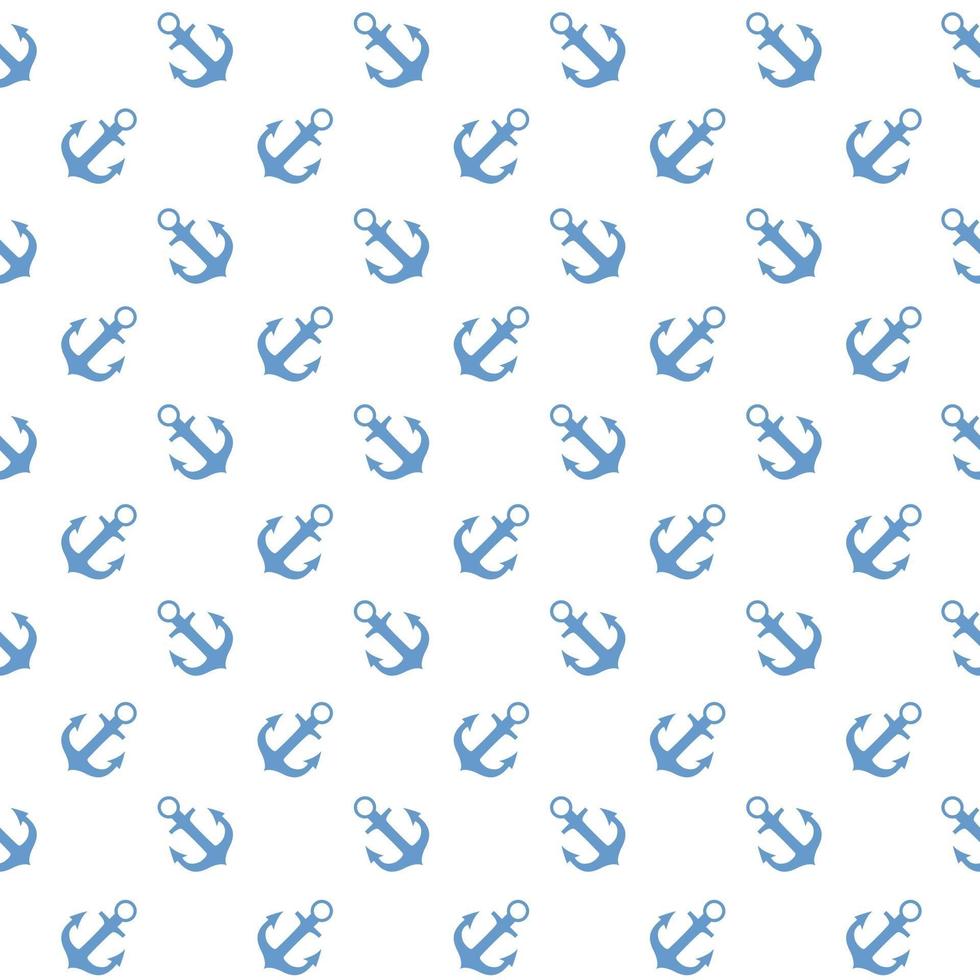 Anchor Seamless Pattern Background Vector Illustration