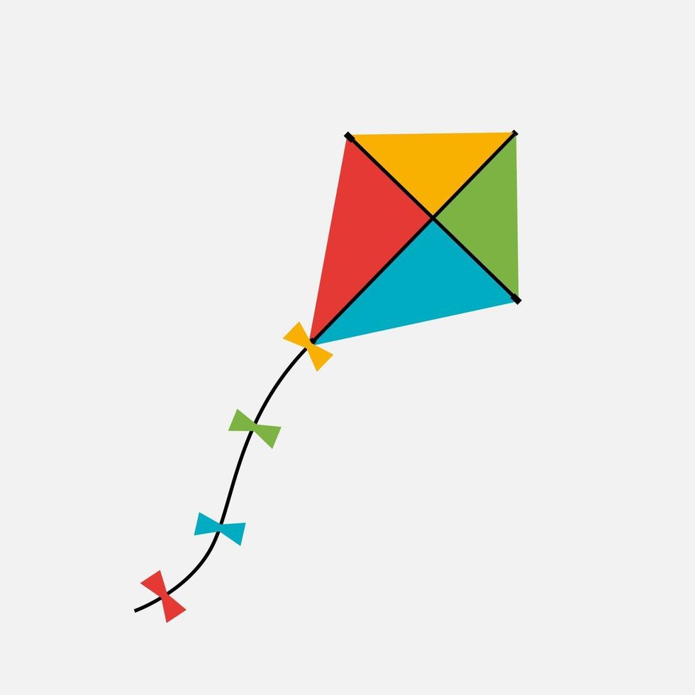 Kite  Icon. Vector Illustration