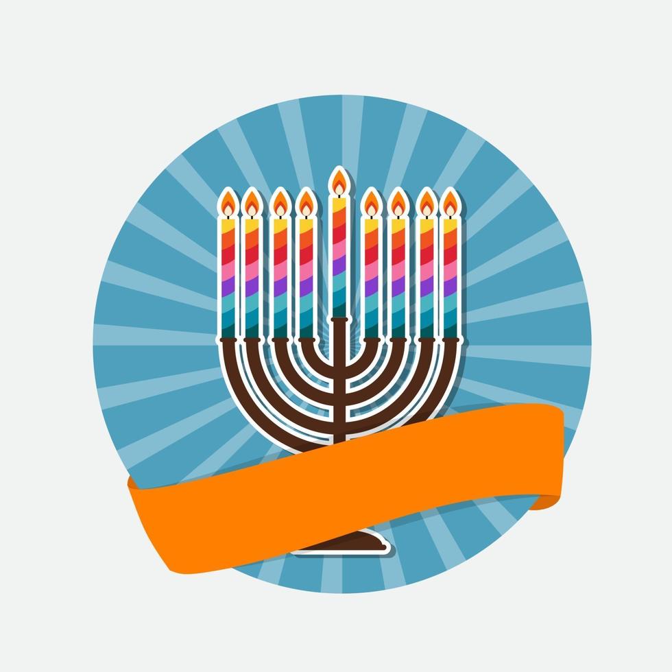 Abstract Background Happy Hanukkah, Jewish Holiday. vector