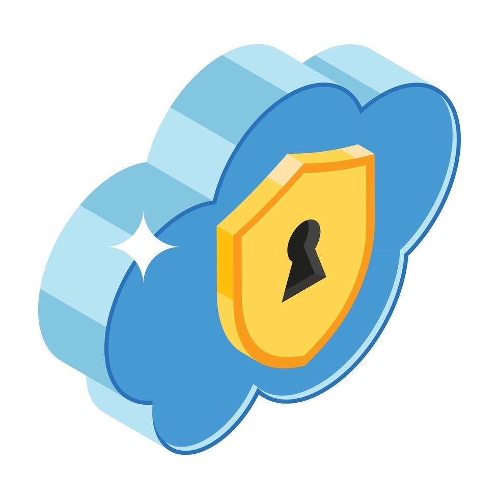 Cloud Security Concepts vector