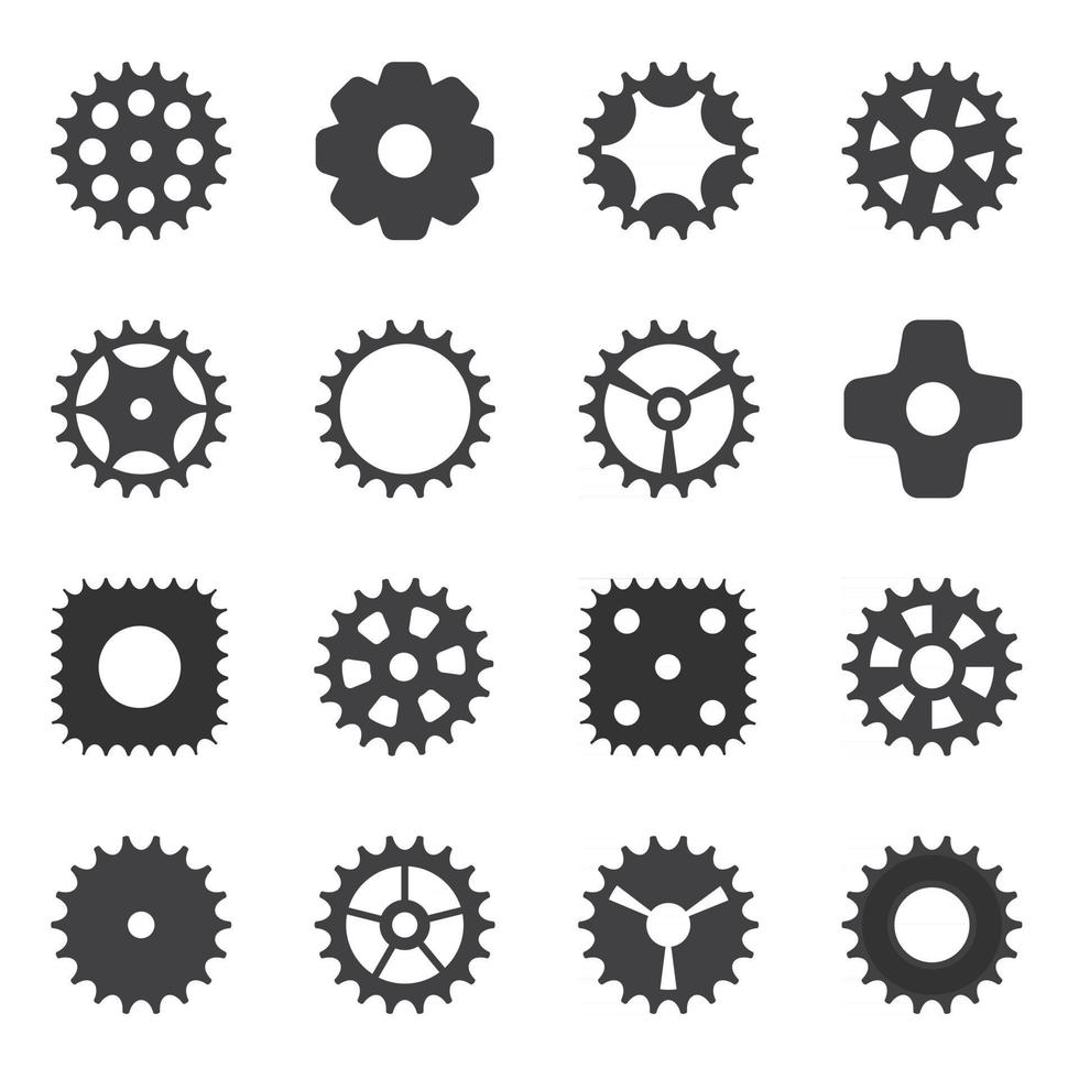 Machine Gear Wheel Cogwheel. Vector illustration.