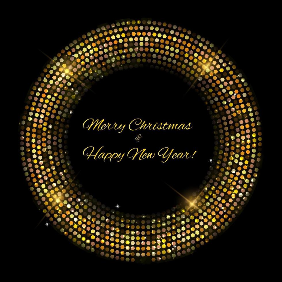 Gold sparkles Banners. Abstract Beauty Merry Christmas and New Year Background . Vector illustration