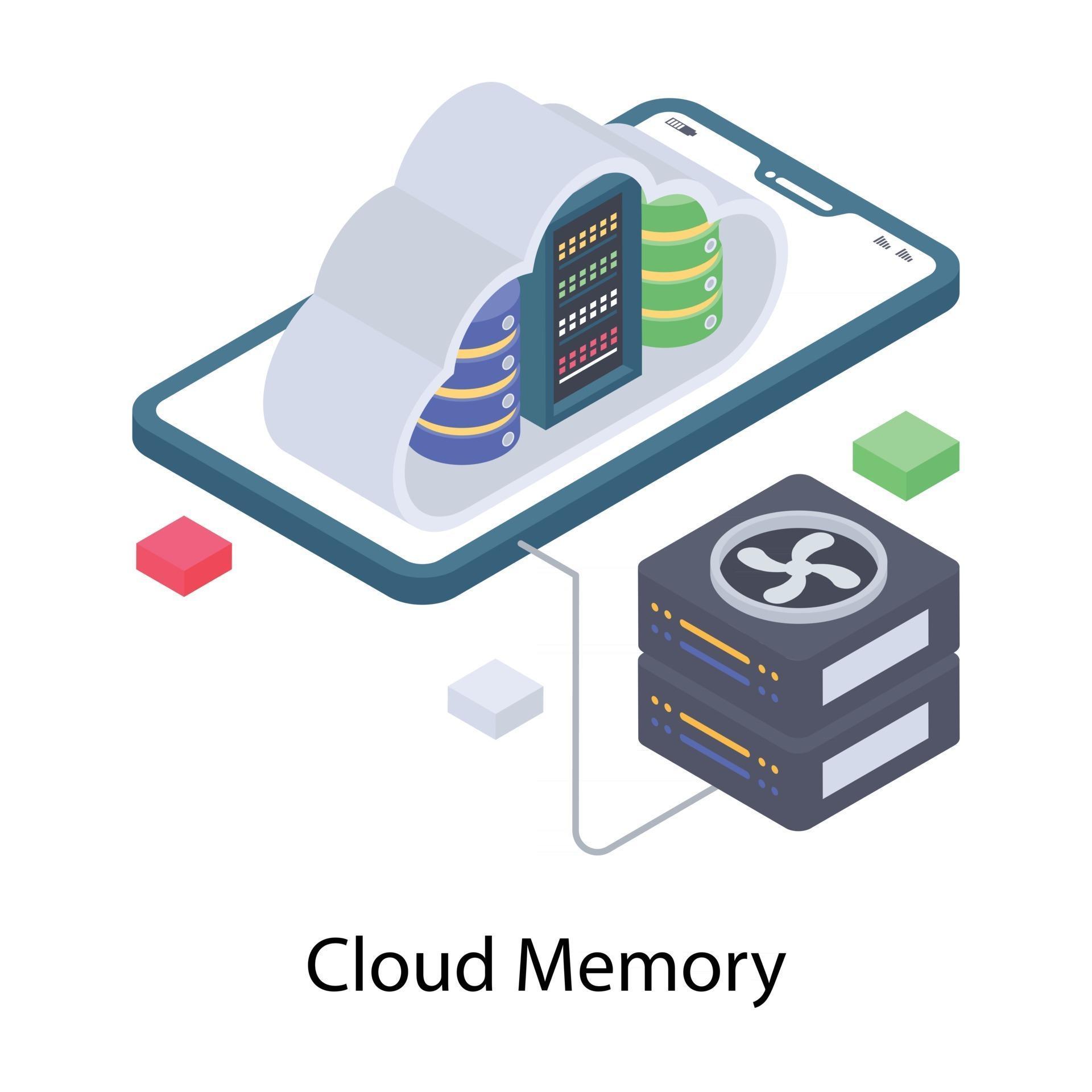 Cloud Data Memory 2846224 Vector Art at Vecteezy