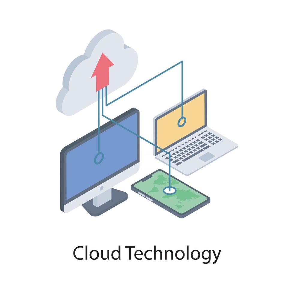 Cloud Data Upload vector