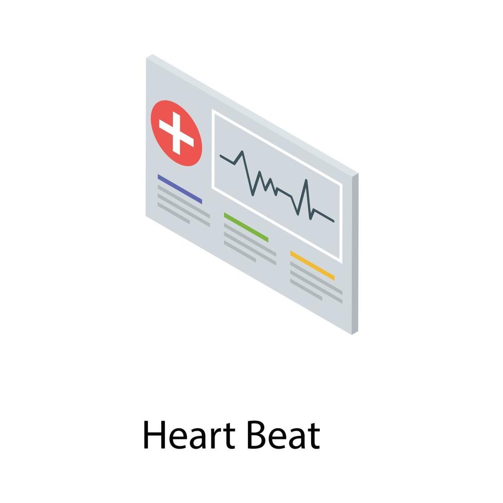 Heartbeat Report Concepts vector