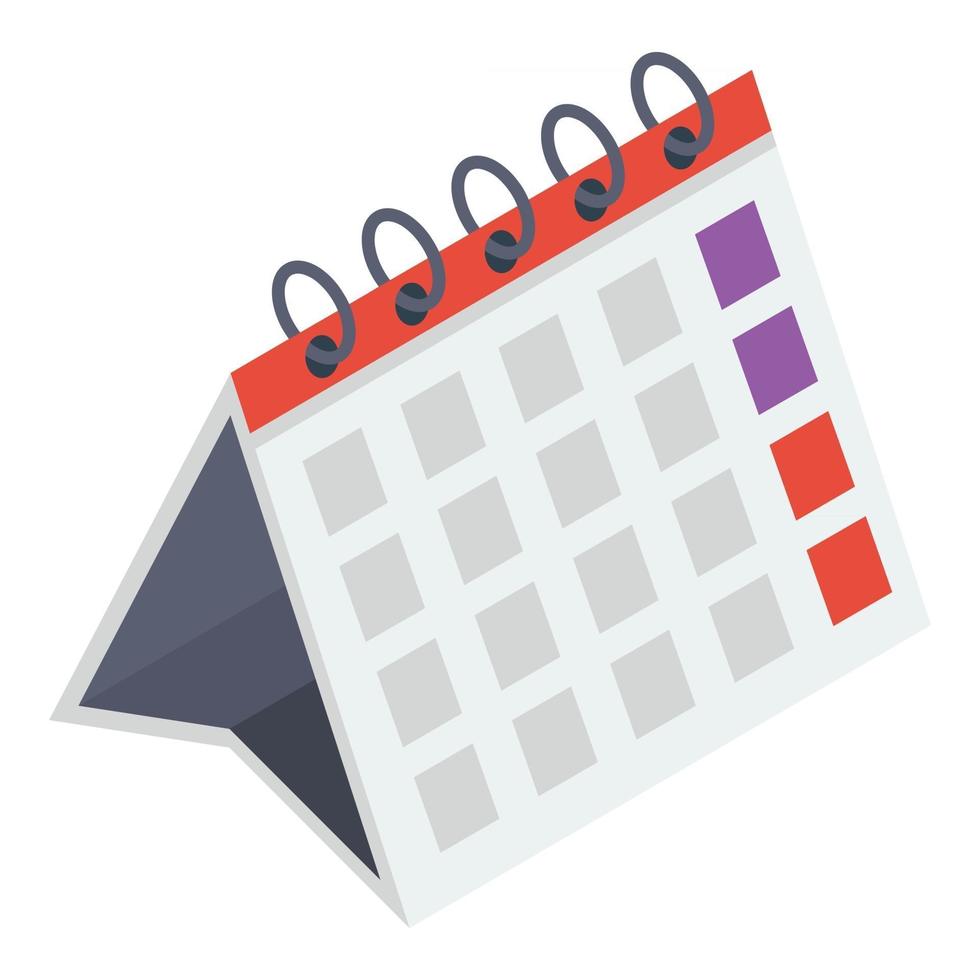 programar conceptos de calendario vector