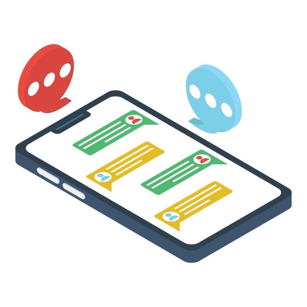 Online Messaging Concepts vector