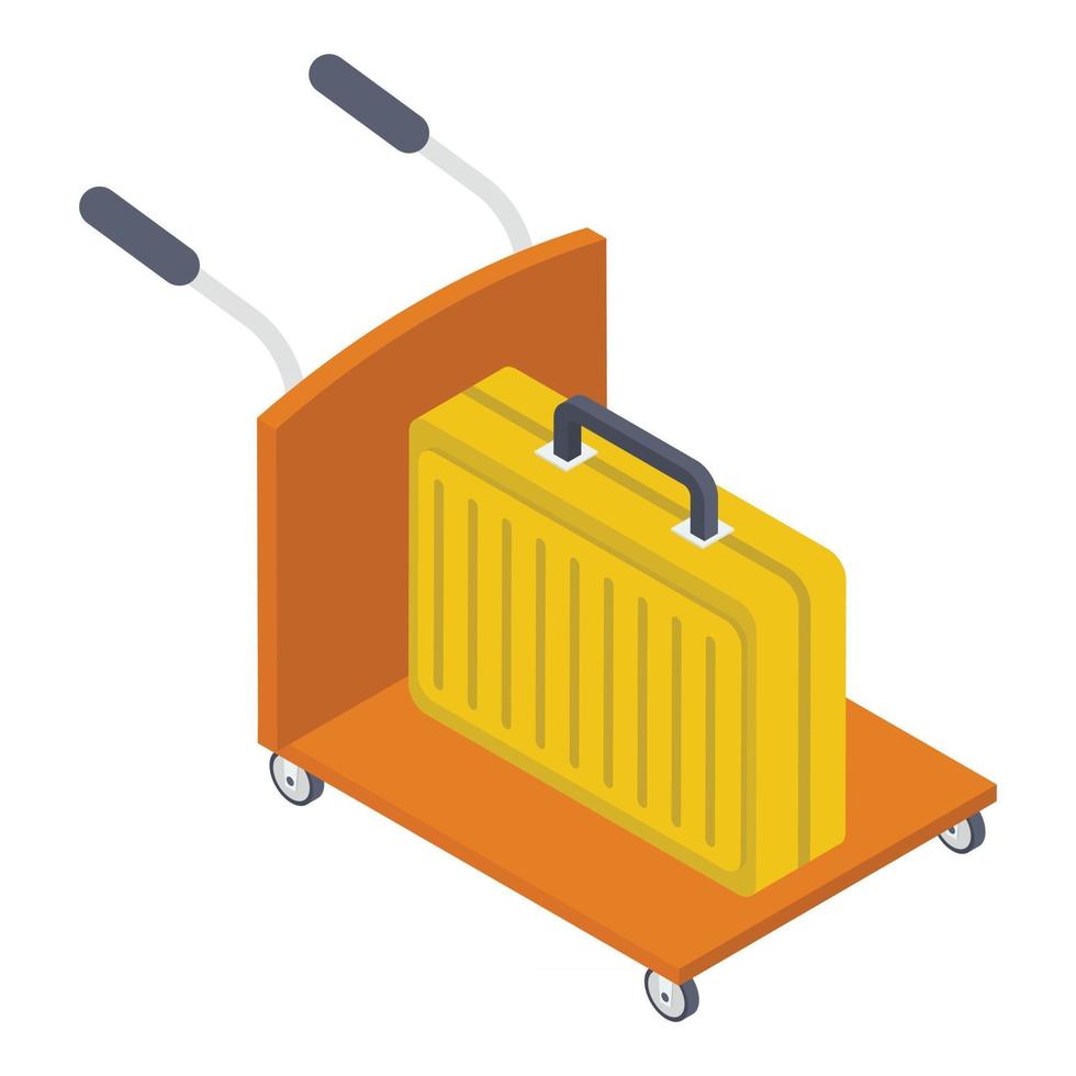 Luggage Cart Concepts vector