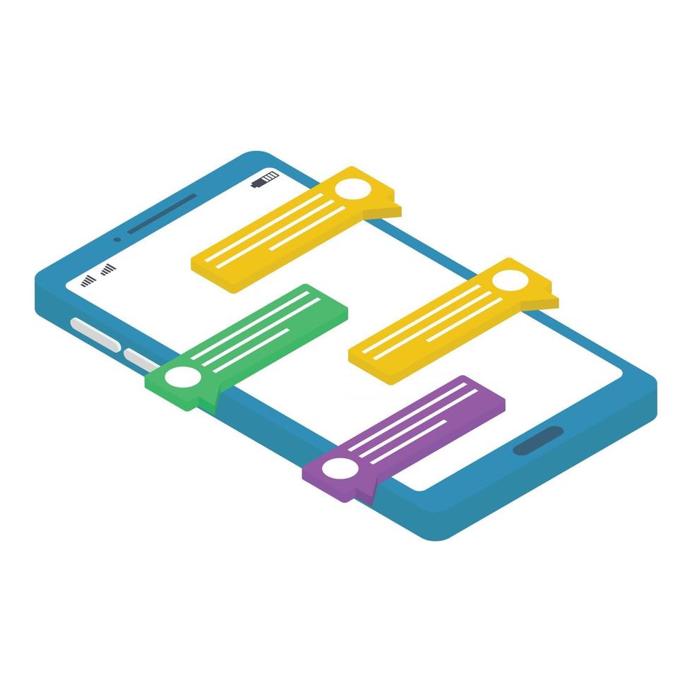 Online Messaging Concepts vector