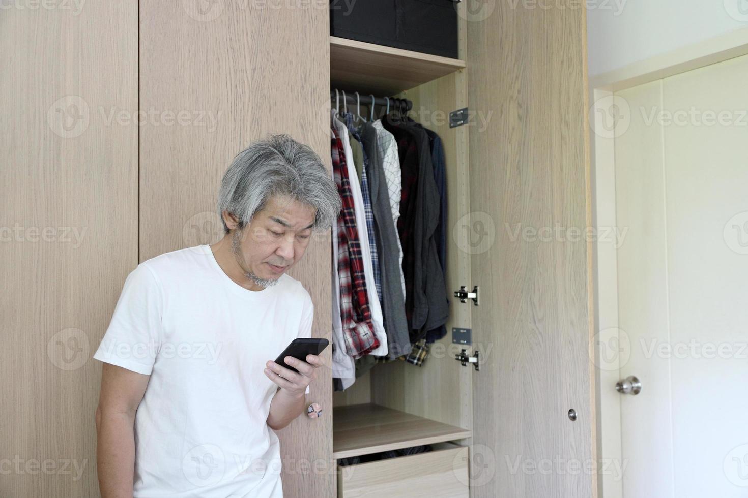 Asian Man with Wardrobe photo