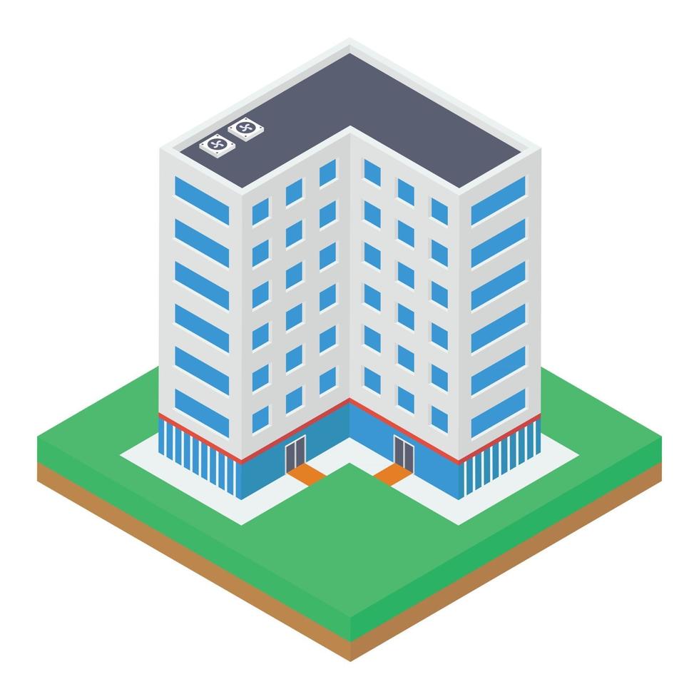 Hotel Building Concepts vector