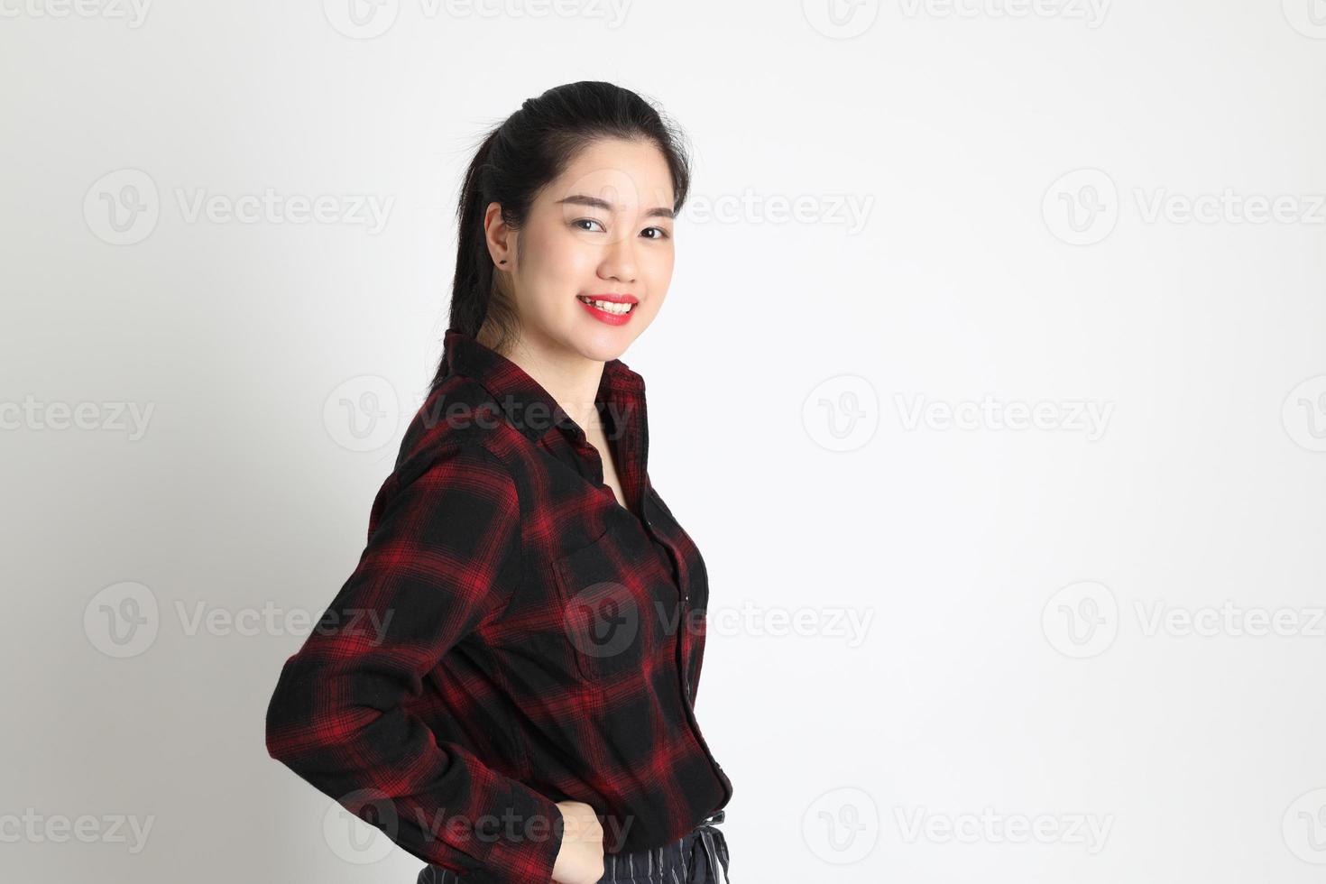 Asian Woman on White Background photo