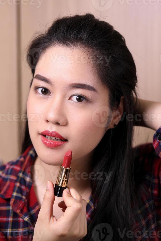 Woman with Lipstick photo