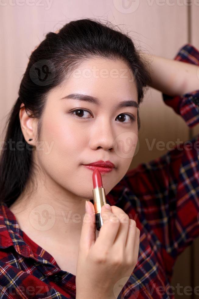 Woman with Lipstick photo