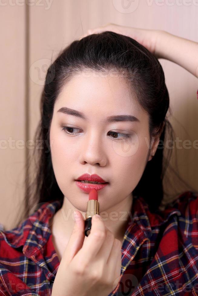 Woman with Lipstick photo