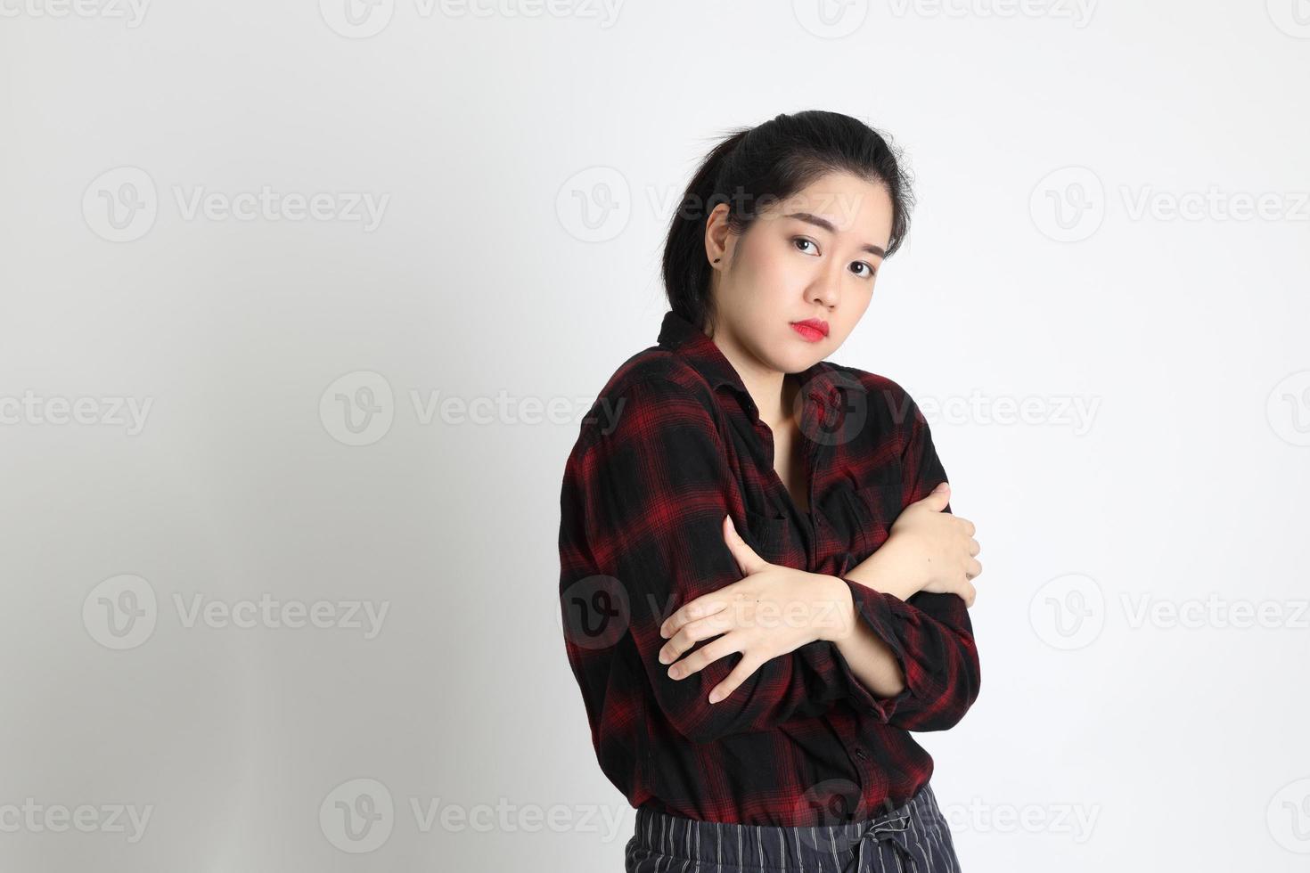 mujer en estudio foto