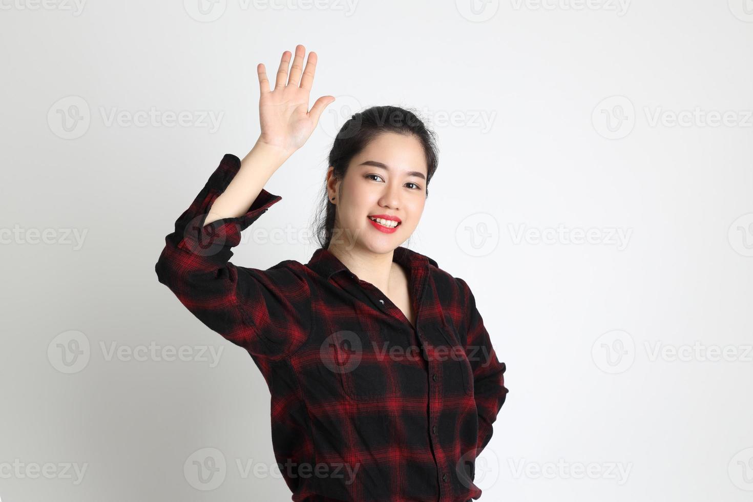 mujer en estudio foto