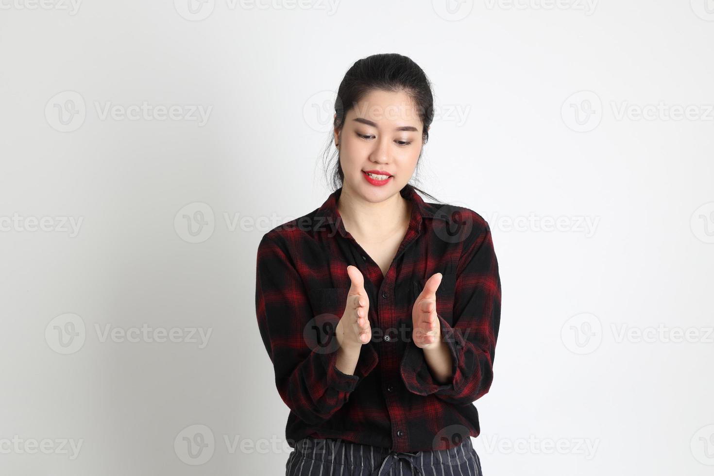 mujer en estudio foto