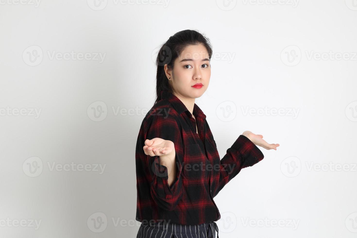 mujer en estudio foto