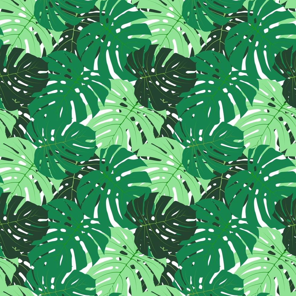 leaf background seamless pattern vector