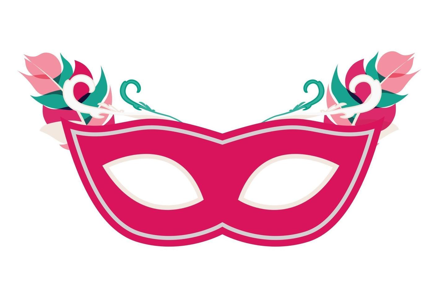 Masquerade Carnival Mask Icon Vector Illustration