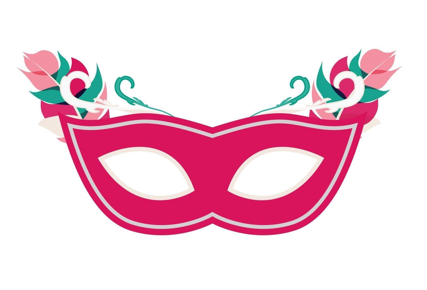 Ilustración de vector de icono de máscara de carnaval de mascarada