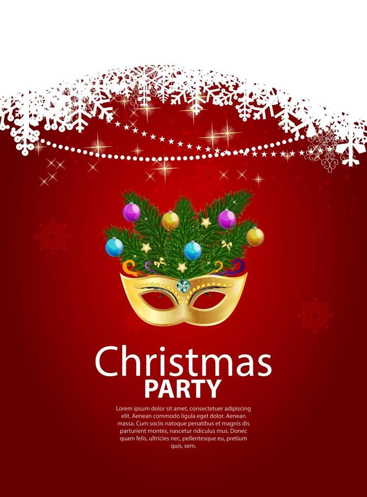 Abstract Beauty Merry Christmas and New Year Party Background wi vector