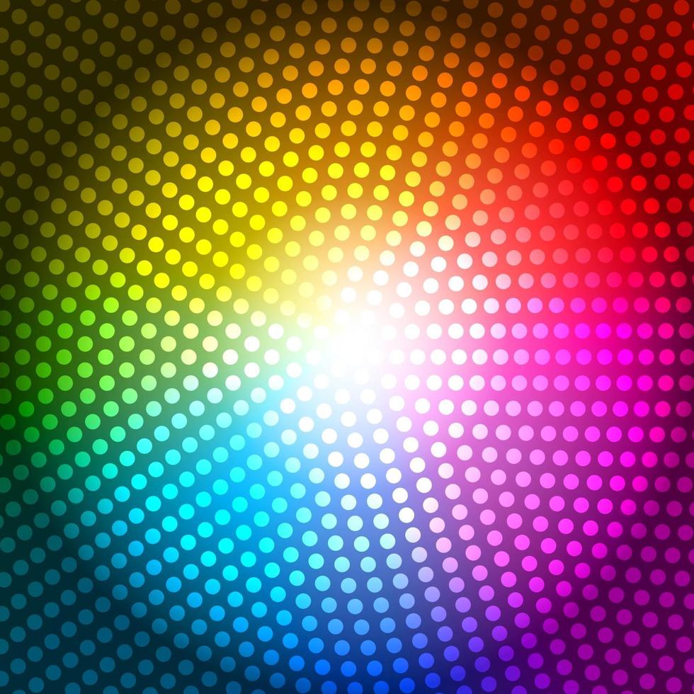 Ilustración de vector de fondo de arco iris abstracto de radio de círculo