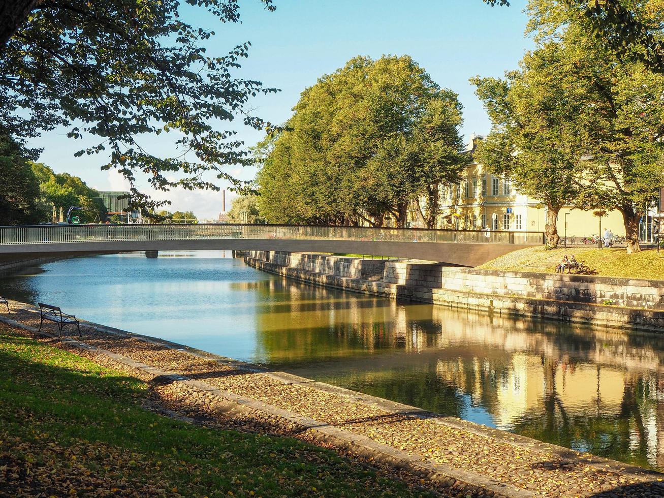 River Aura in Turku Finland photo