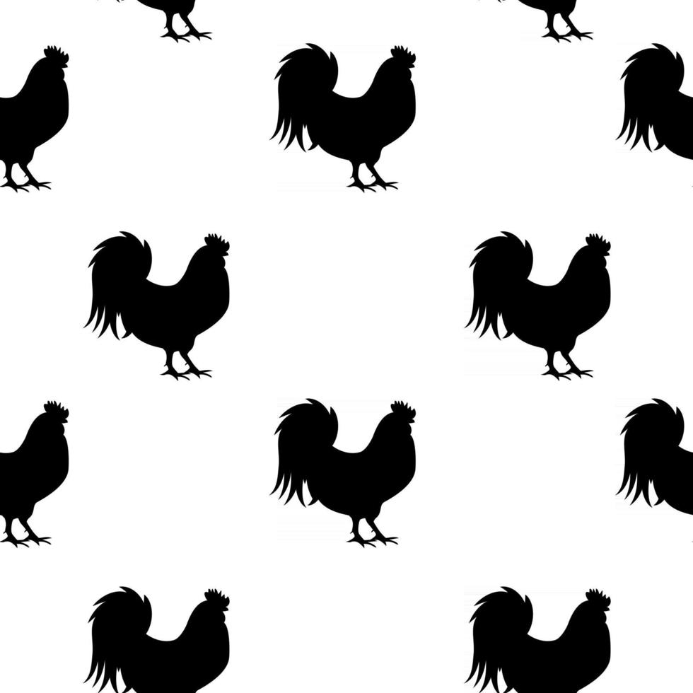 Vector Illustration of Rooster, Symbol 2017 Year on the Chine