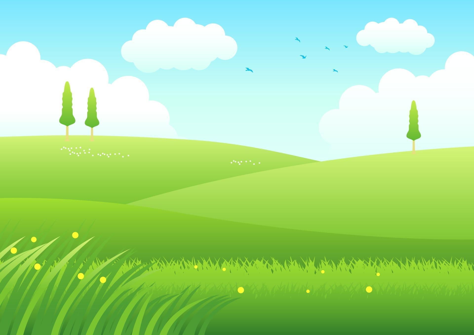 Cartoon Illustration Of Meadows 2848949 Vector Art at Vecteezy