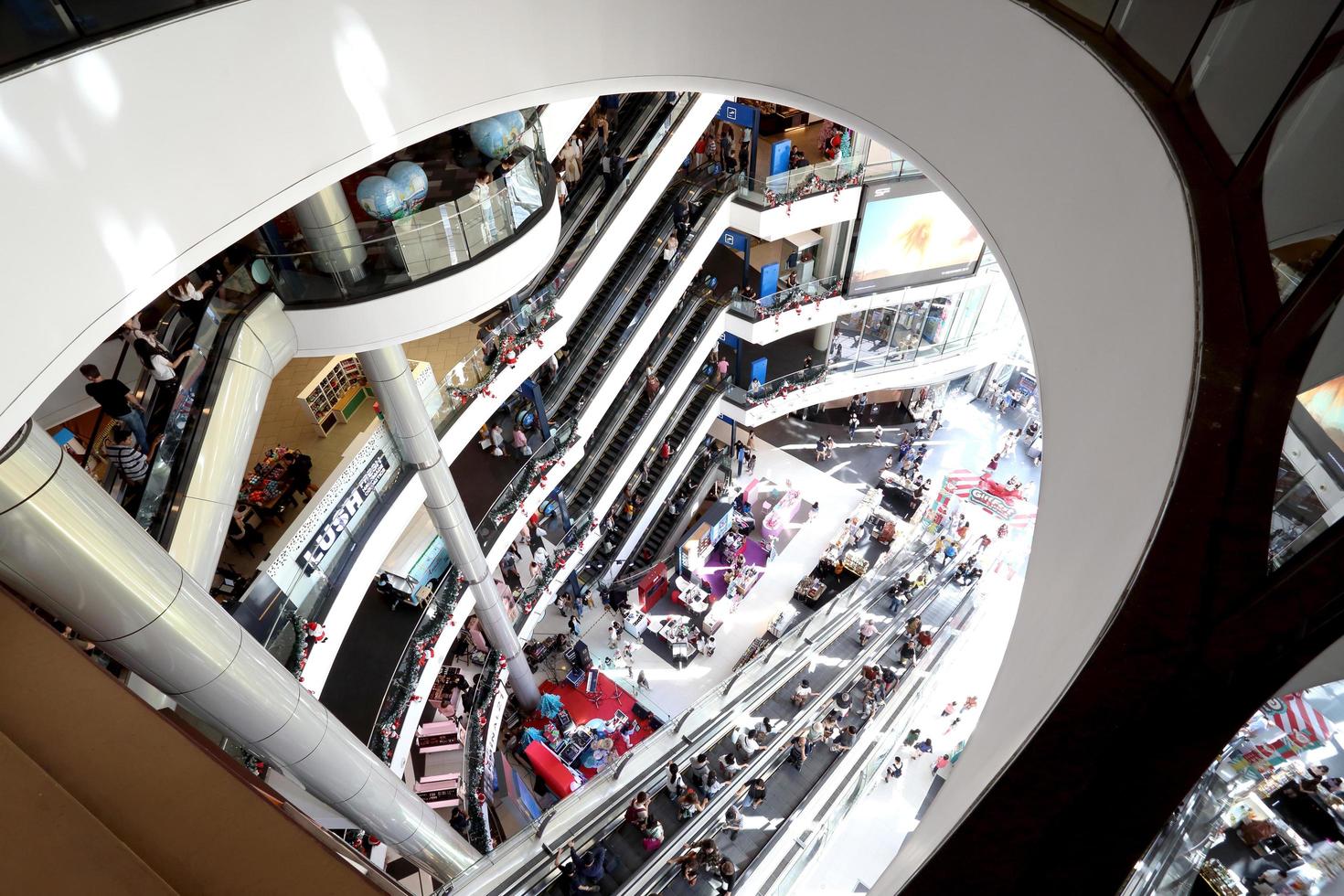 Bangkok, Thailand, Dec 31, 2019 - Shopping mall interior photo