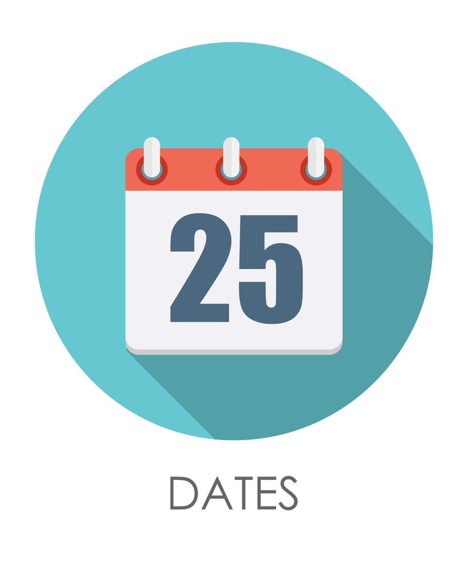 Dates Flat Icon with Long Shadow. Vector Illustration 2849102 Vector Art at Vecteezy