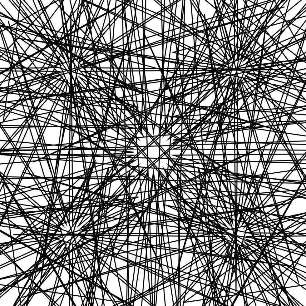 Black and white hypnotic background. Vector Illustration.