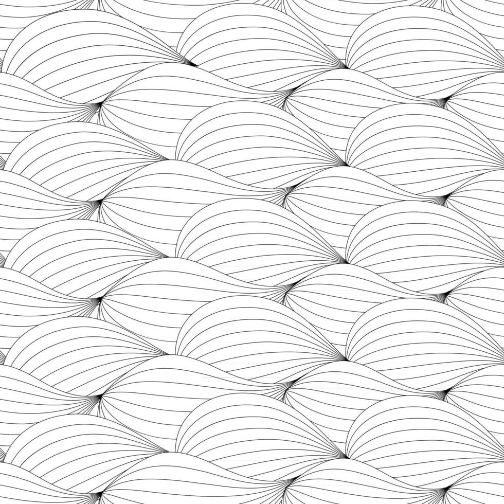 Abstract Wave Seamless Pattern Background. Vector Illustration