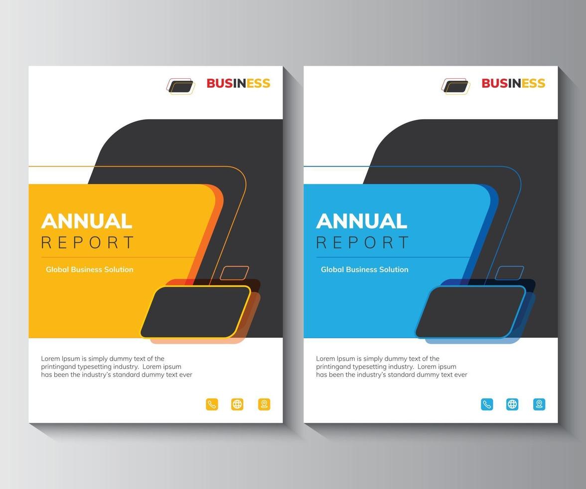 Annual Report design Layout Multipurpose use for any Project, annual report, Brochure, flyer, Poster, Booklet, etc. vector